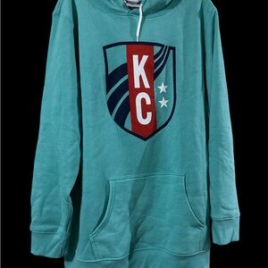 Women’s KC Current Teal pull over hoody